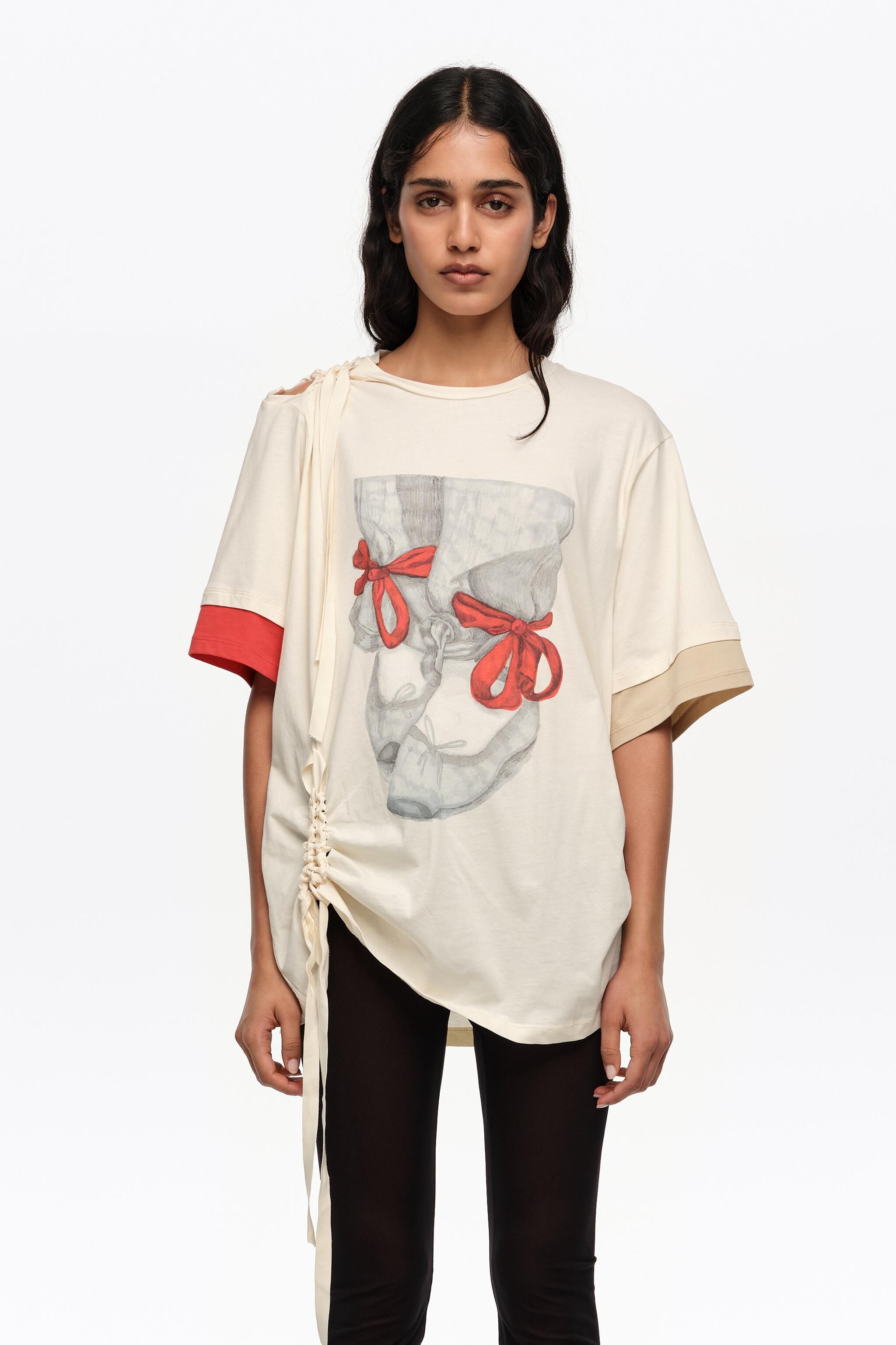 Vanilla ballerinas logotyp ruchad T-shirt Vanilla ballerinas logotyp ruchad T-shirt