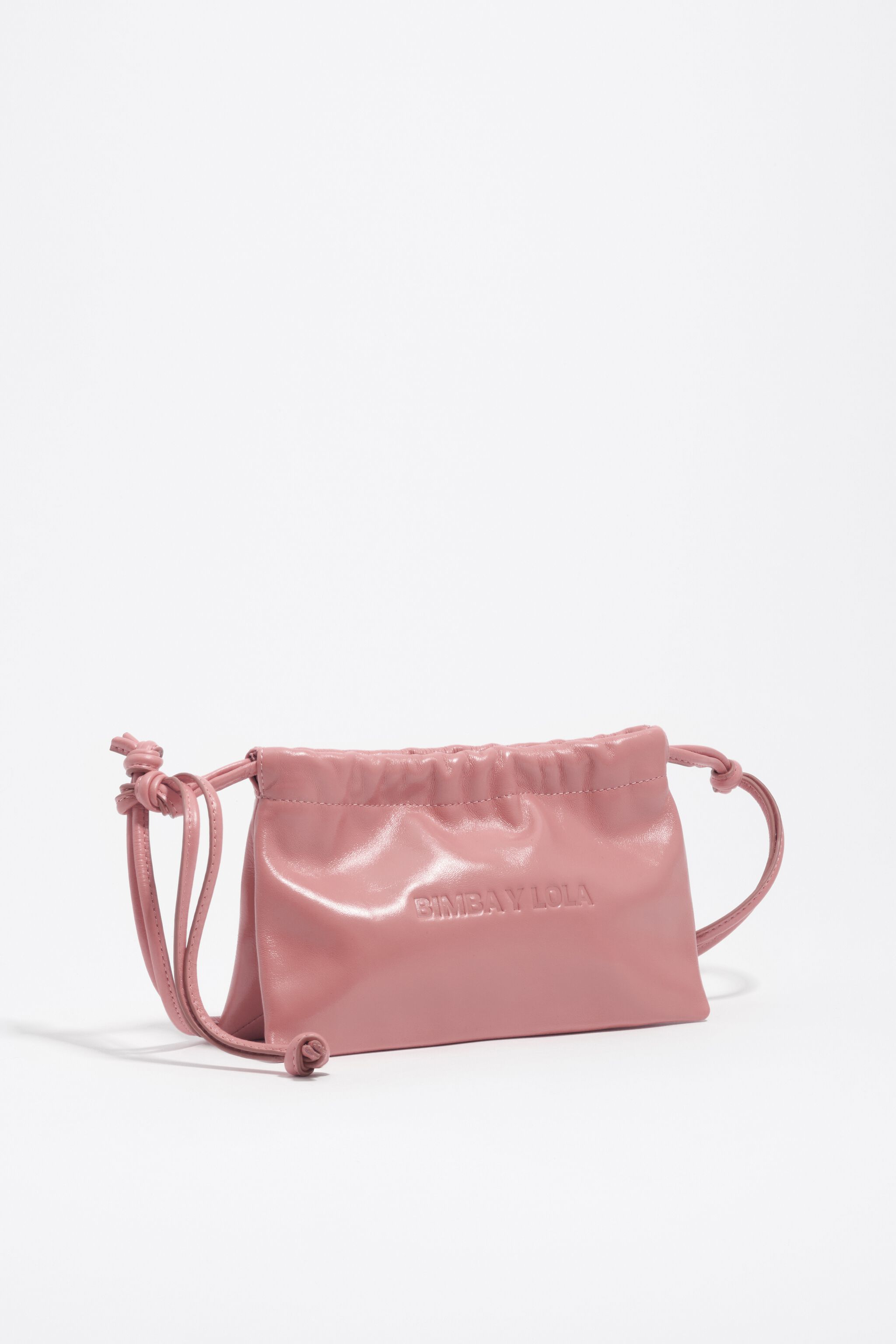 Minipink läderbagage