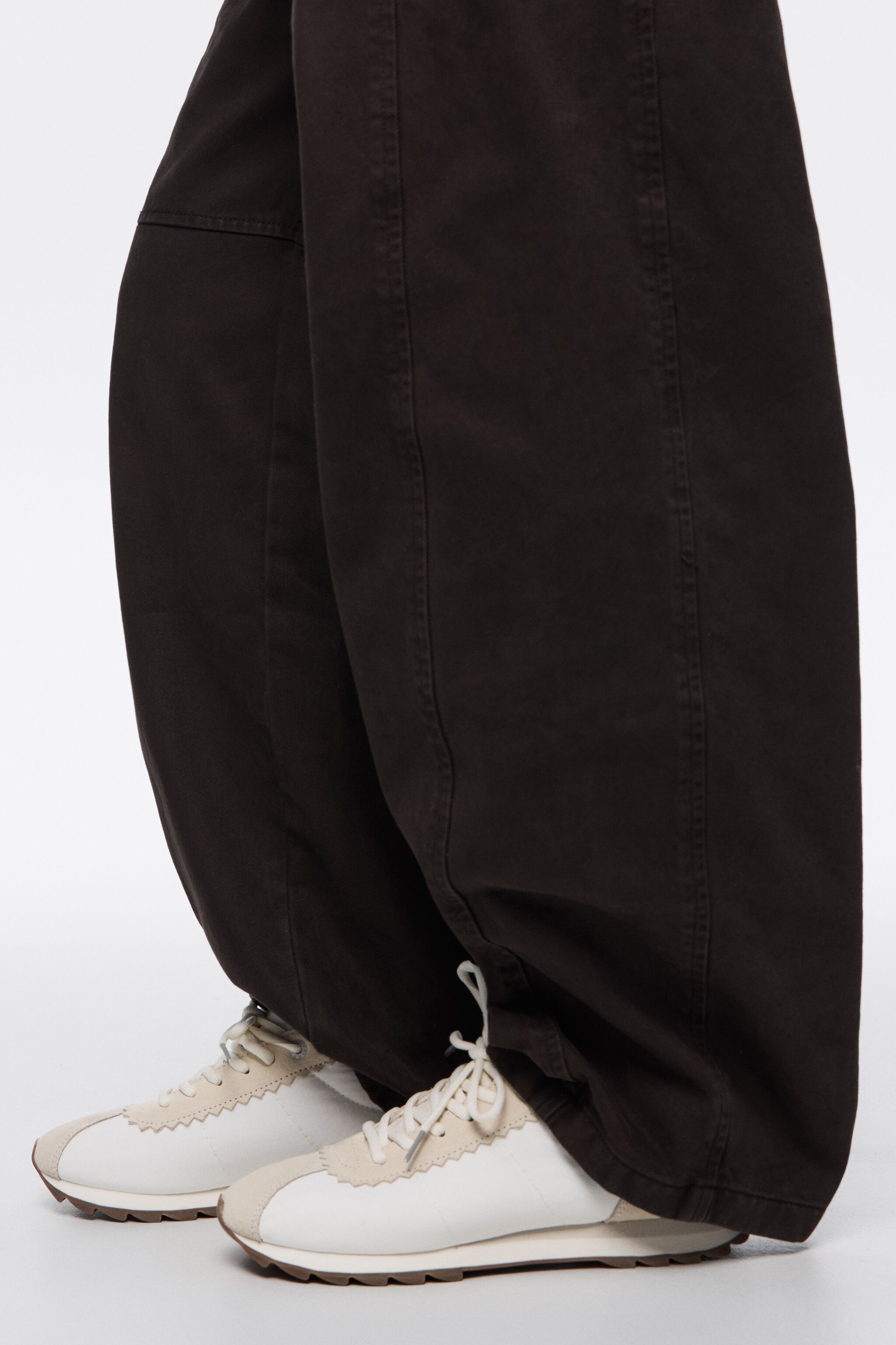Vit retro sudd och nylon 13 18 sko