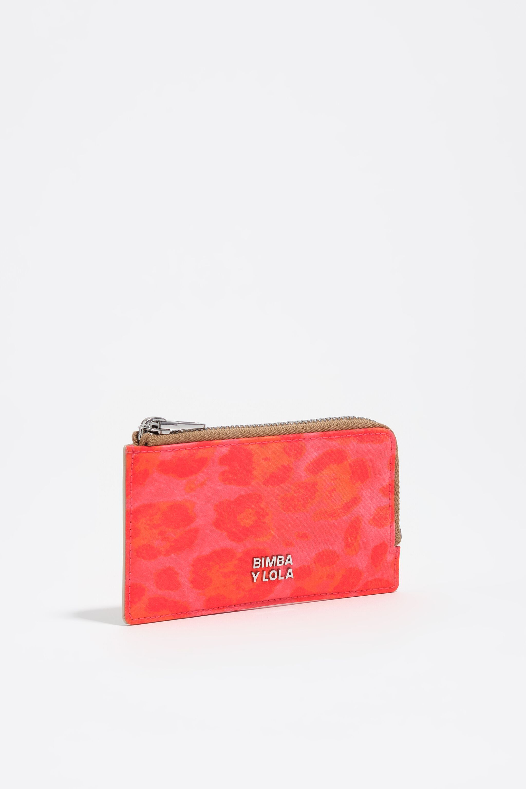 Rosa leopardnylon plånbok-myntpung Rosa leopardnylon plånbok-myntpung