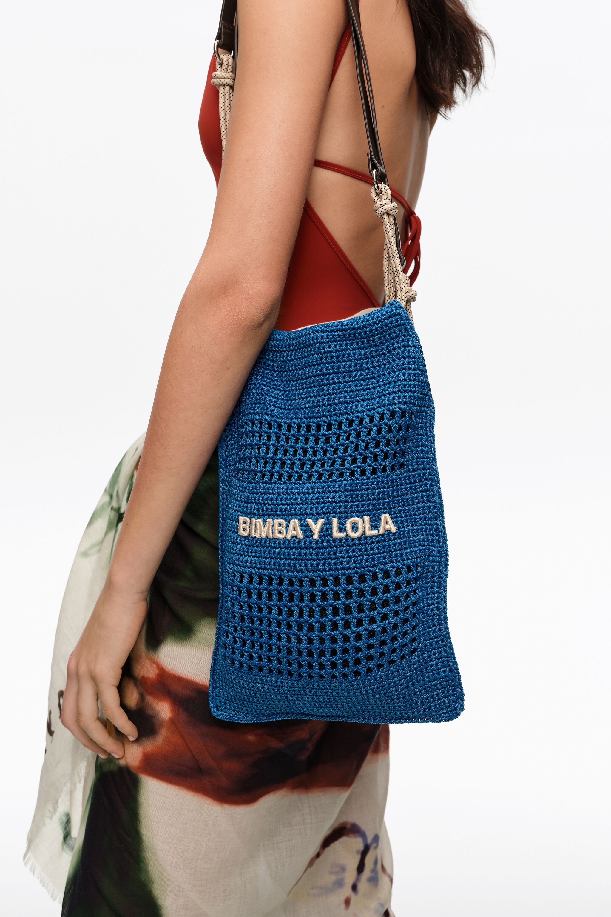 Blå marknadsbag