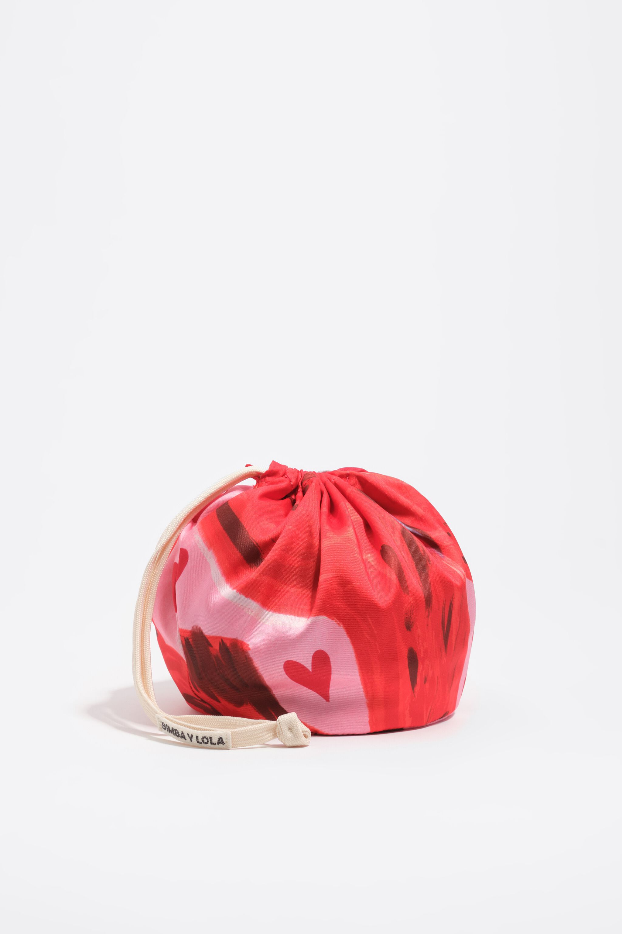 Röd nylon skärmsäck
