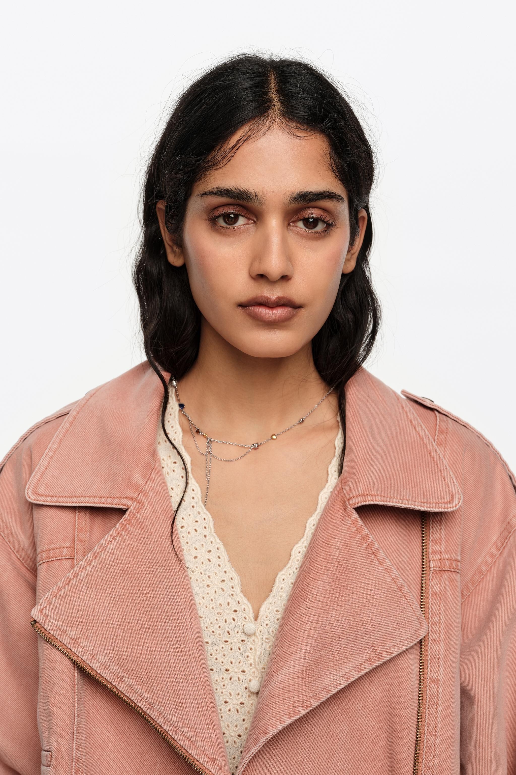 Päron denim dubbelskjorta