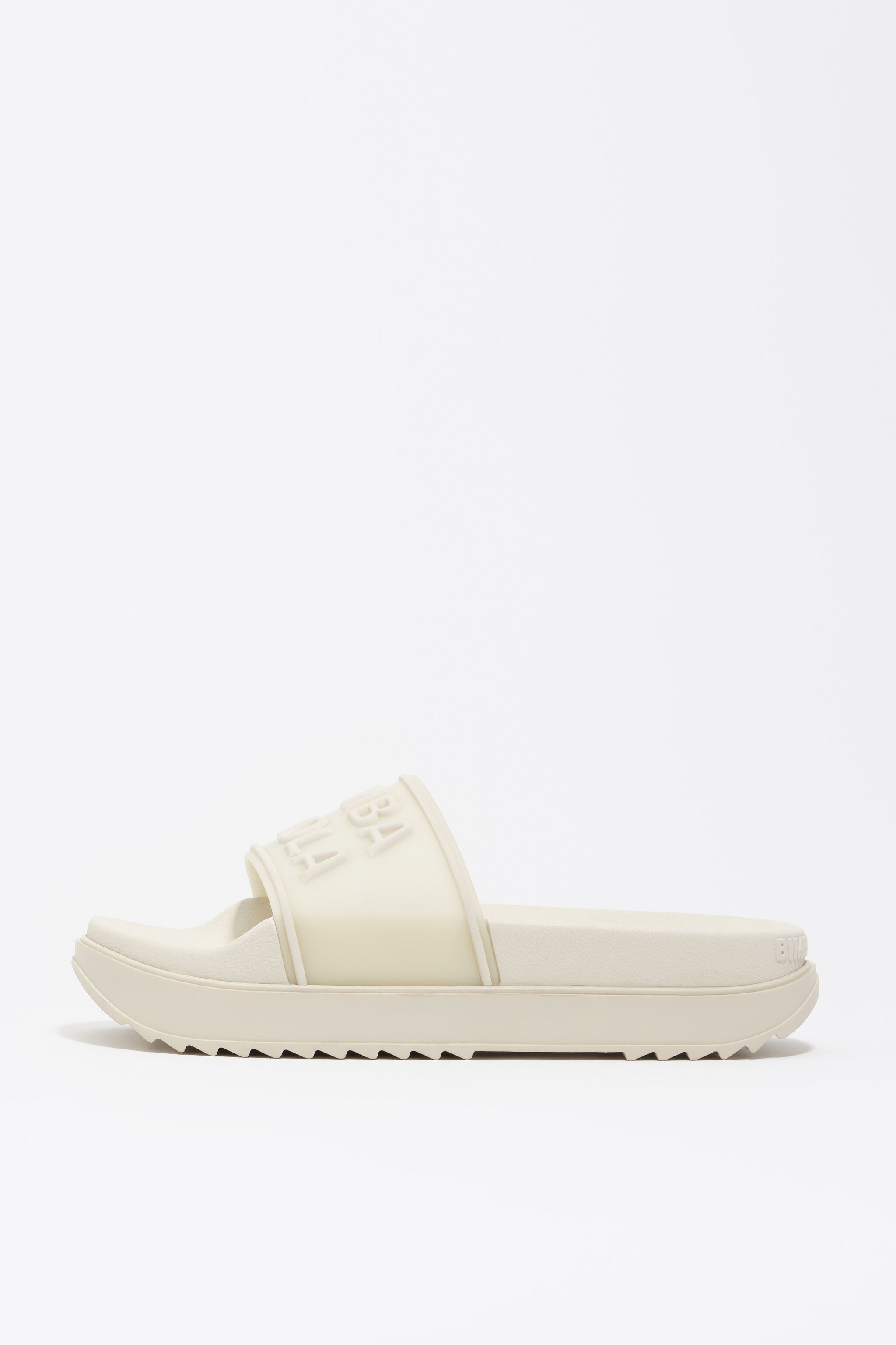 Vit plattformssandaler