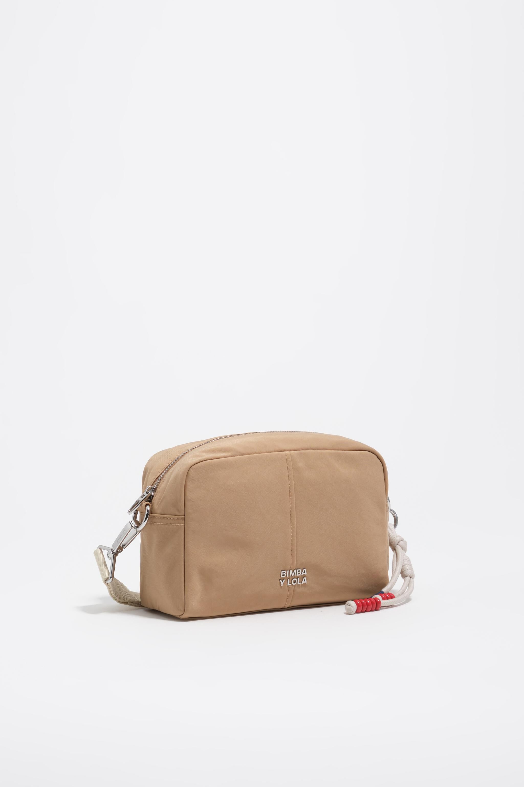 Camel nylon väska över axeln