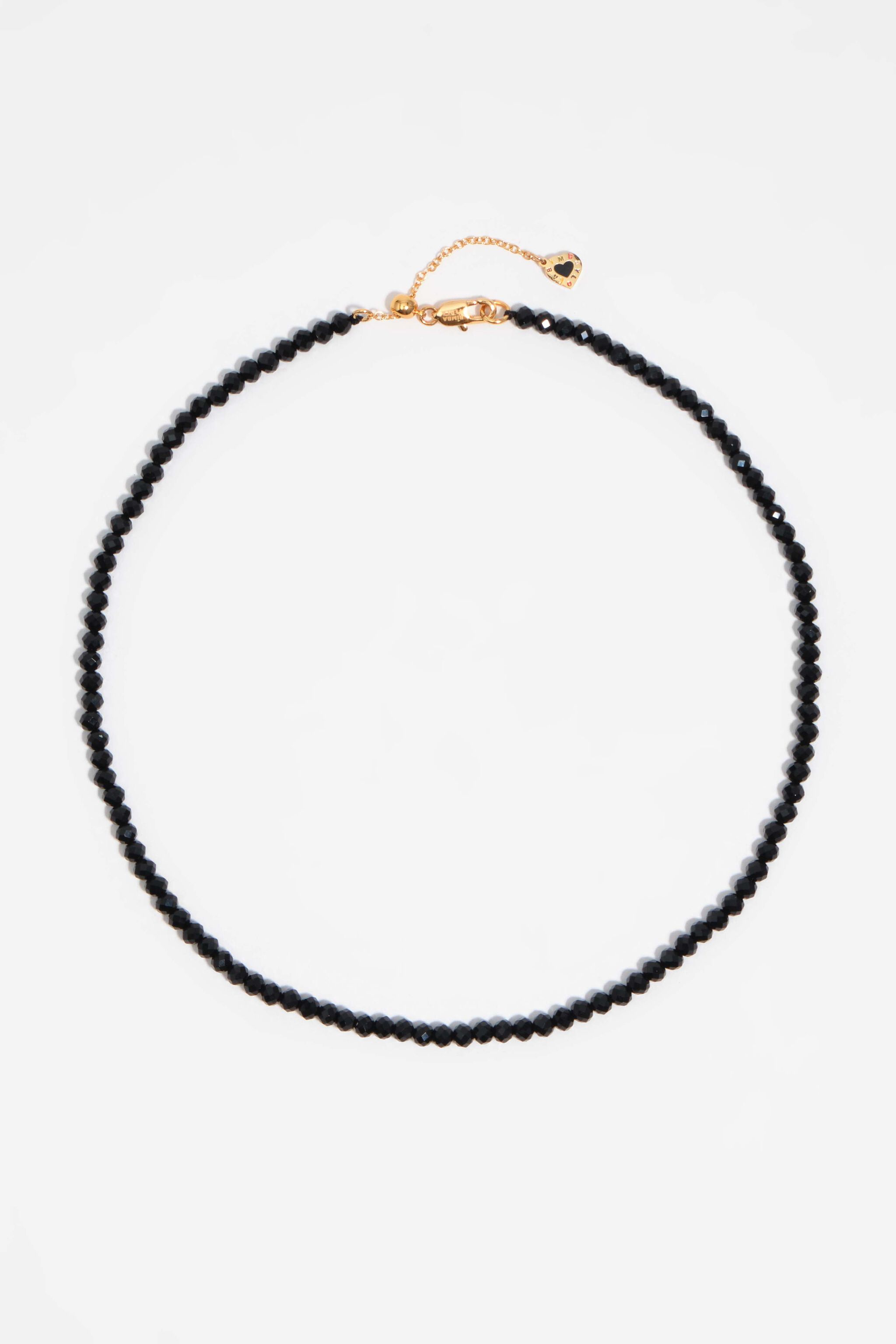 Svart kedja och kristall halsband Svart kedja och kristall halsband