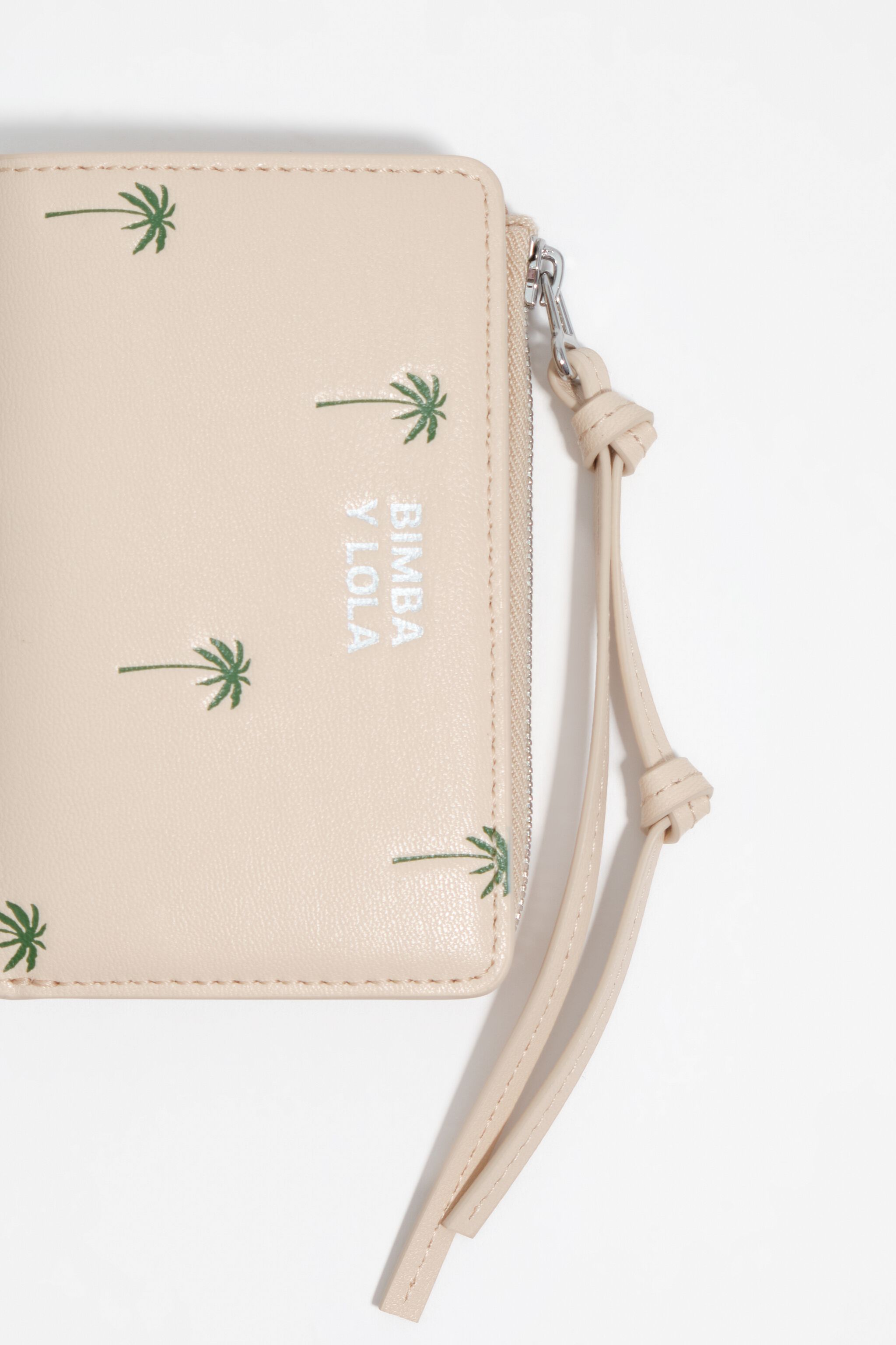 Bamboopalm compact plånbok