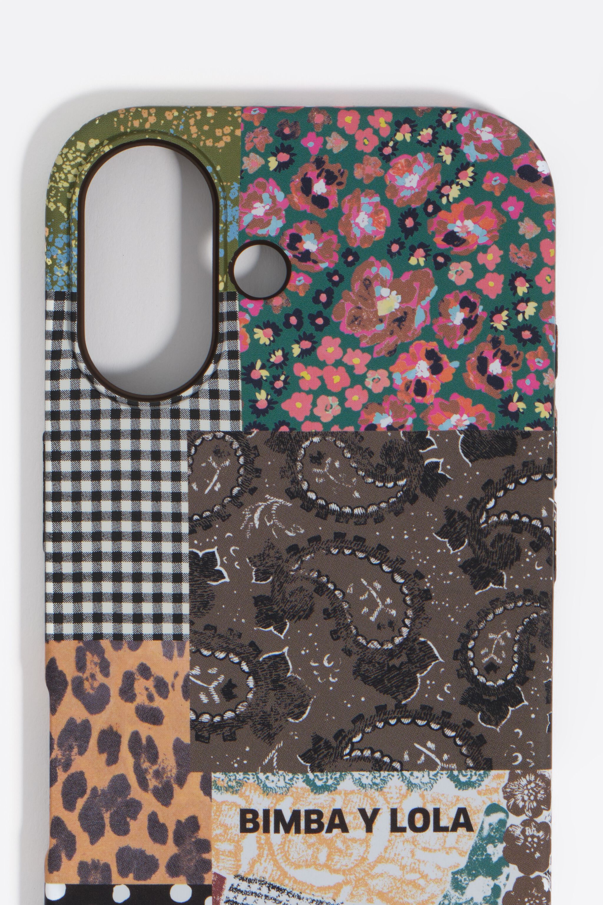 Patchwork-telefonhölje till iPhone 16