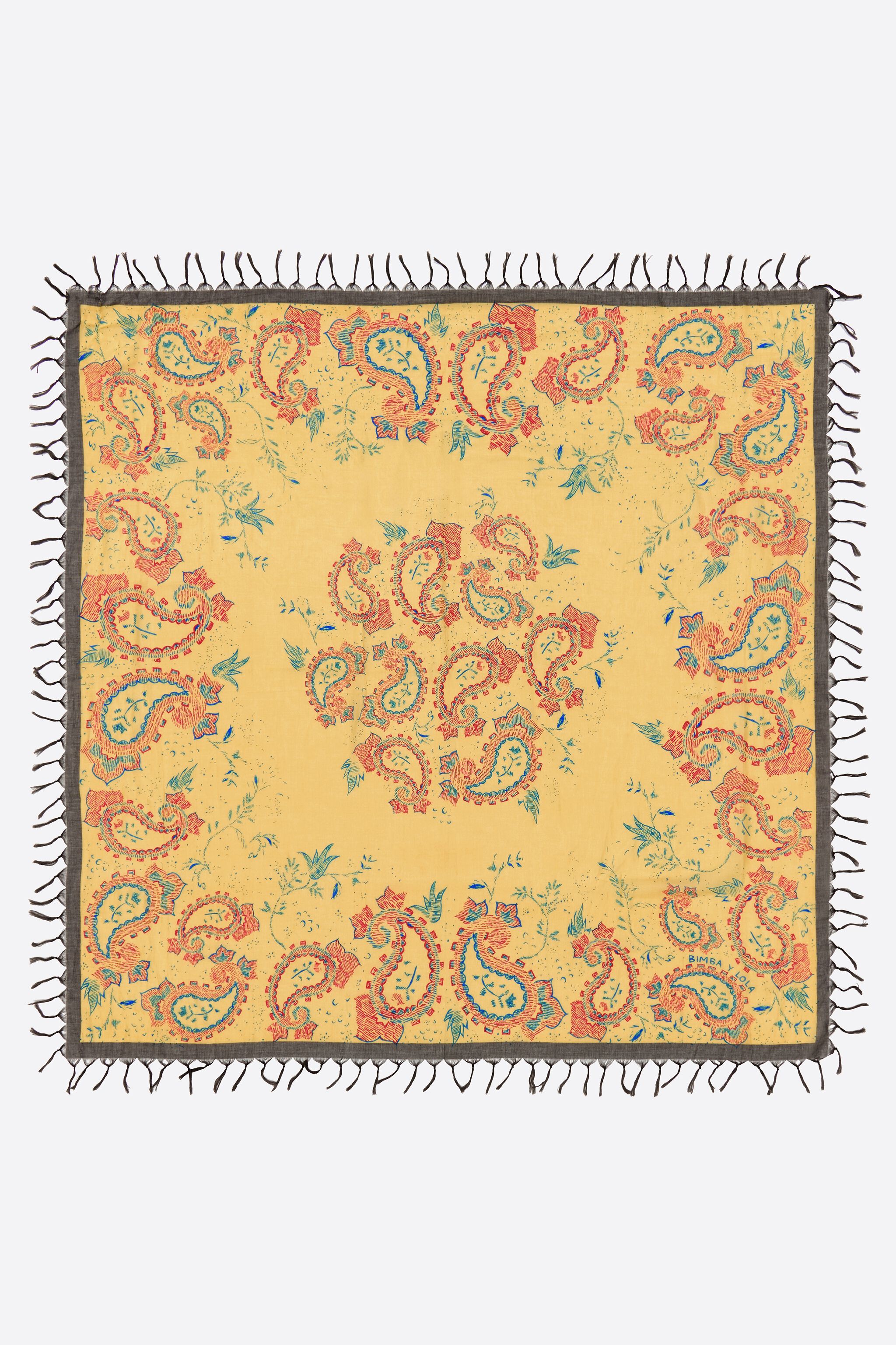 Ljus orange paisley-skärp