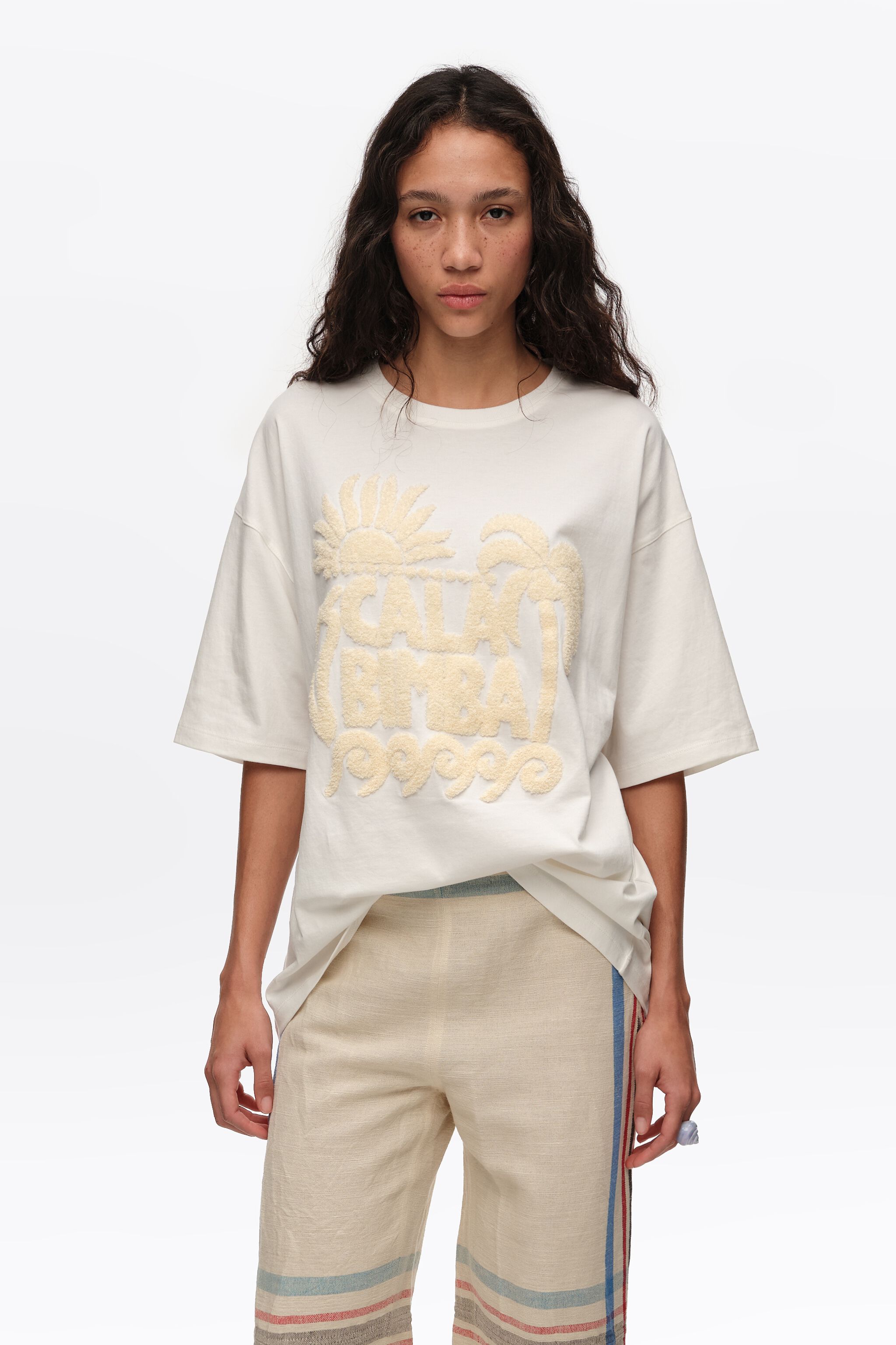 Ivoryt handdukslogotyp T-shirt Ivoryt handdukslogotyp T-shirt