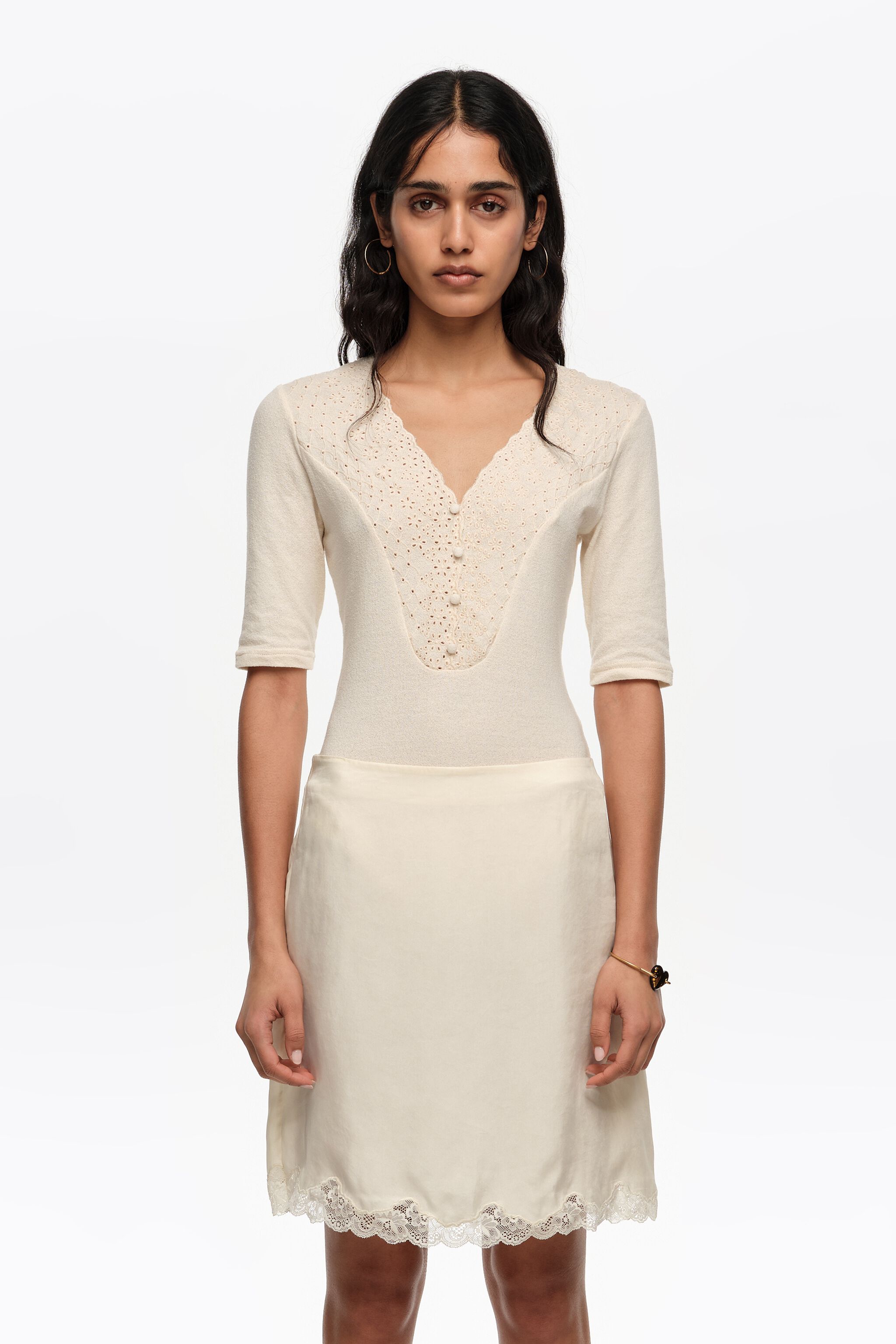 Ivory broderad body