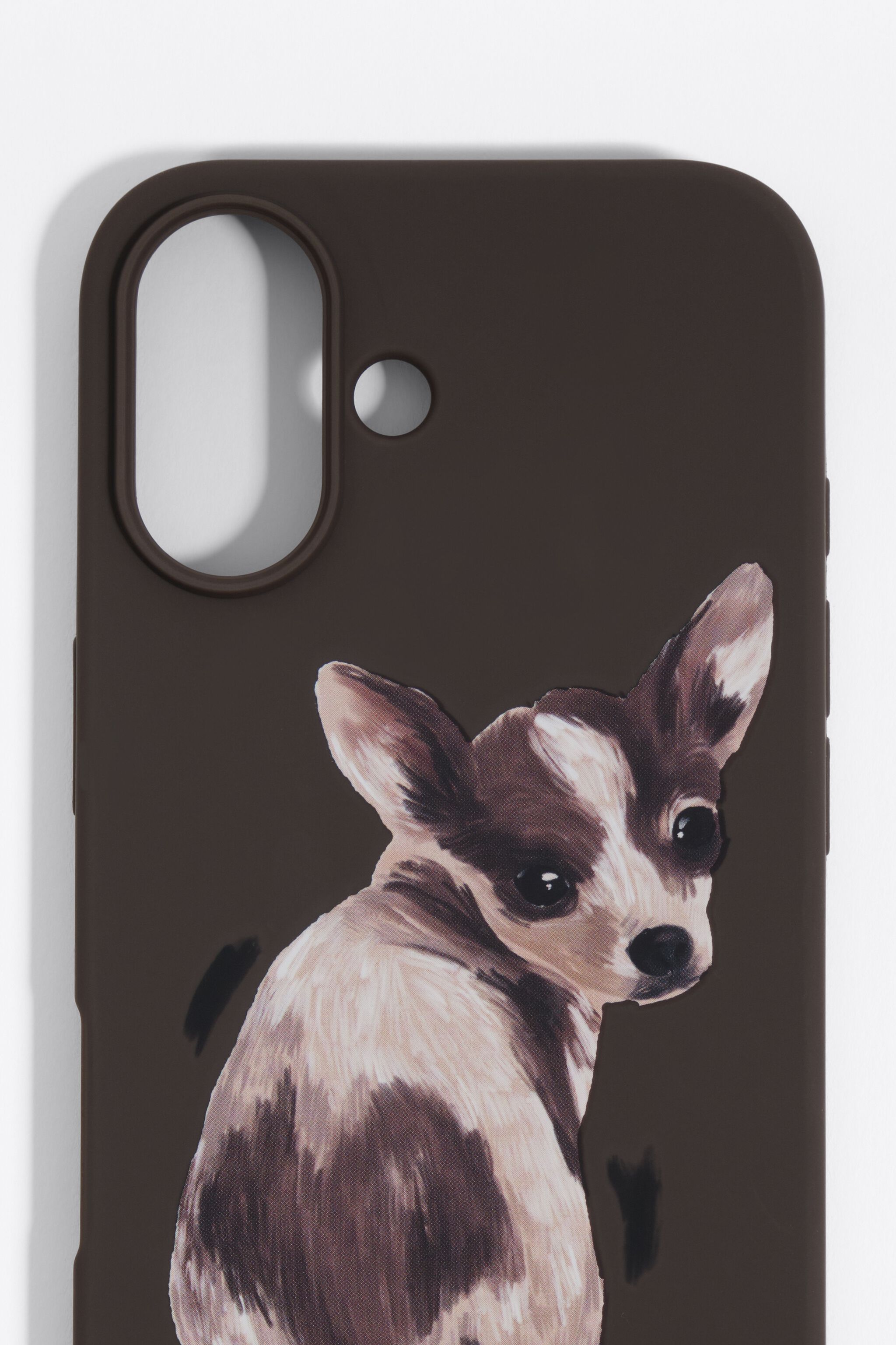 Chokladchihuahua iPhone 16-hård sköld