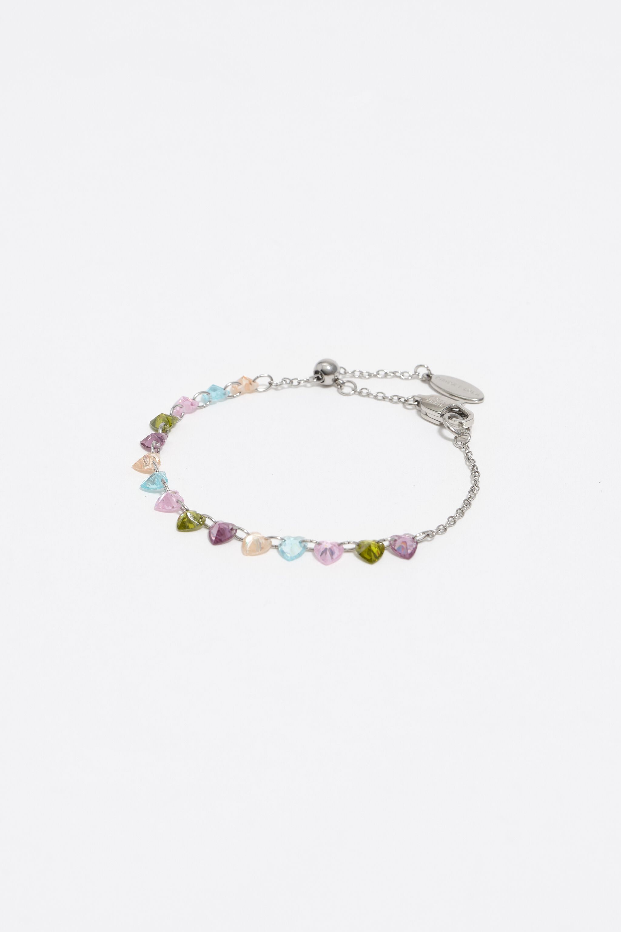 Silverton hjärtan multicolored kristallarmband Silverton hjärtan multicolored kristallarmband