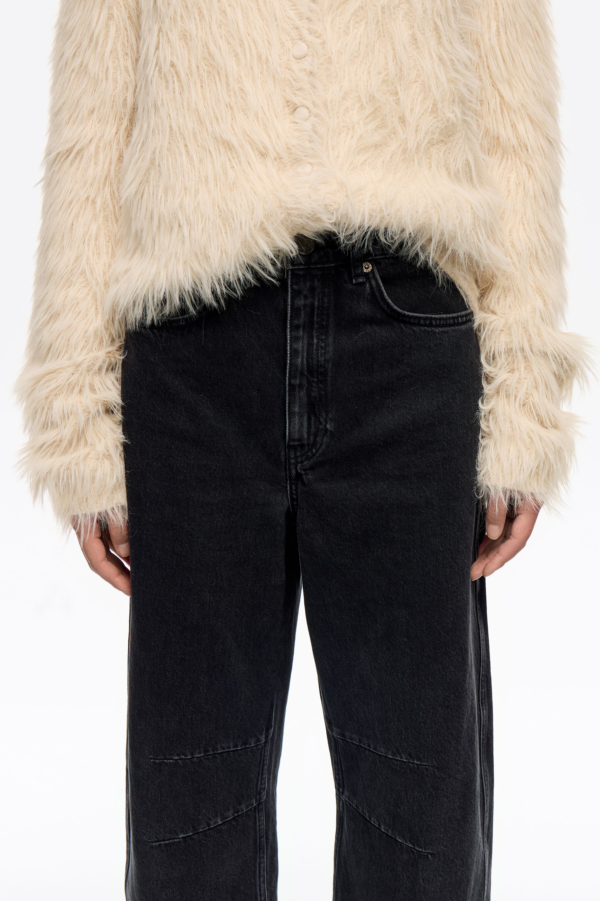 BARREL - Vådd svarta jeans
