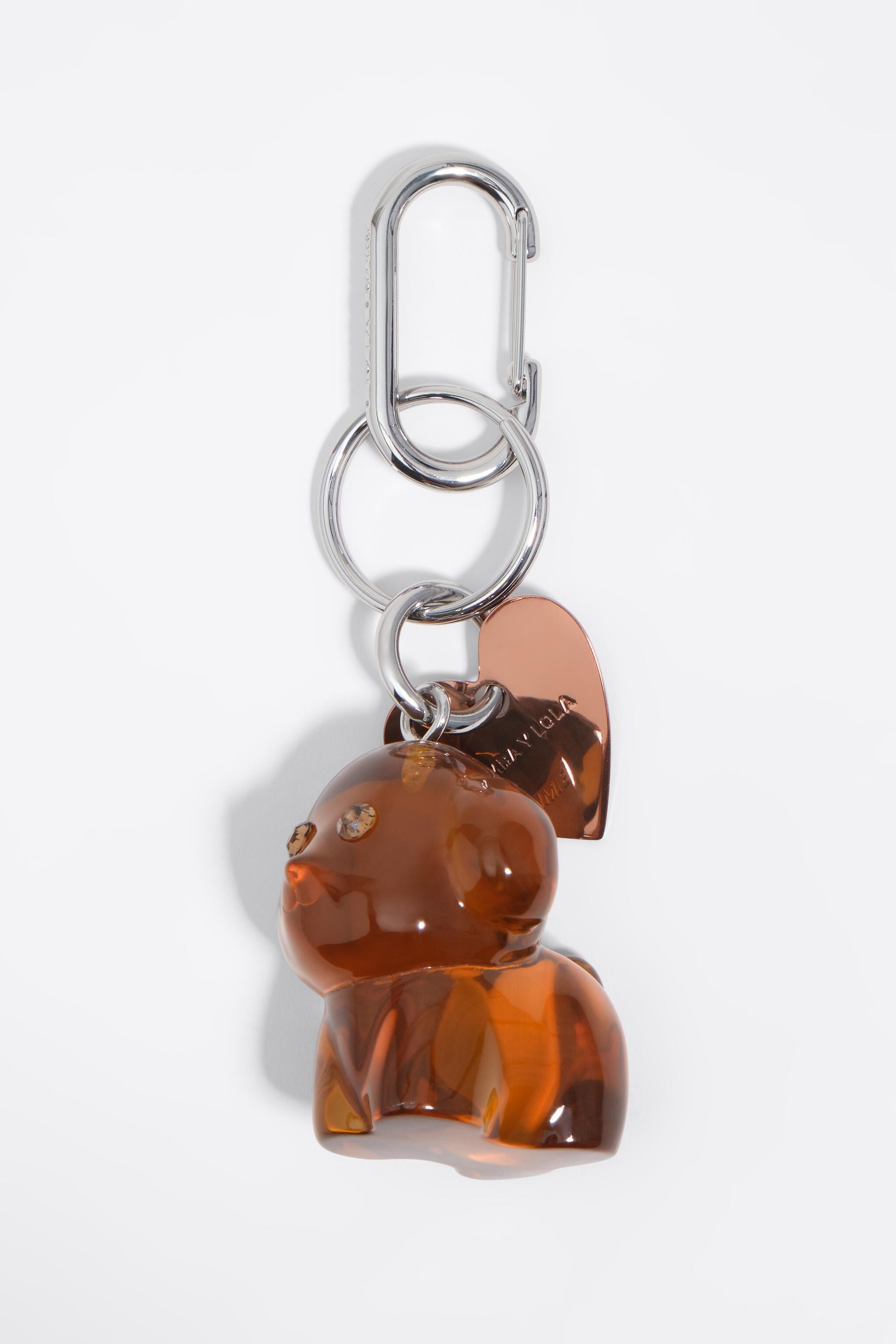 Resin hund nyckelring