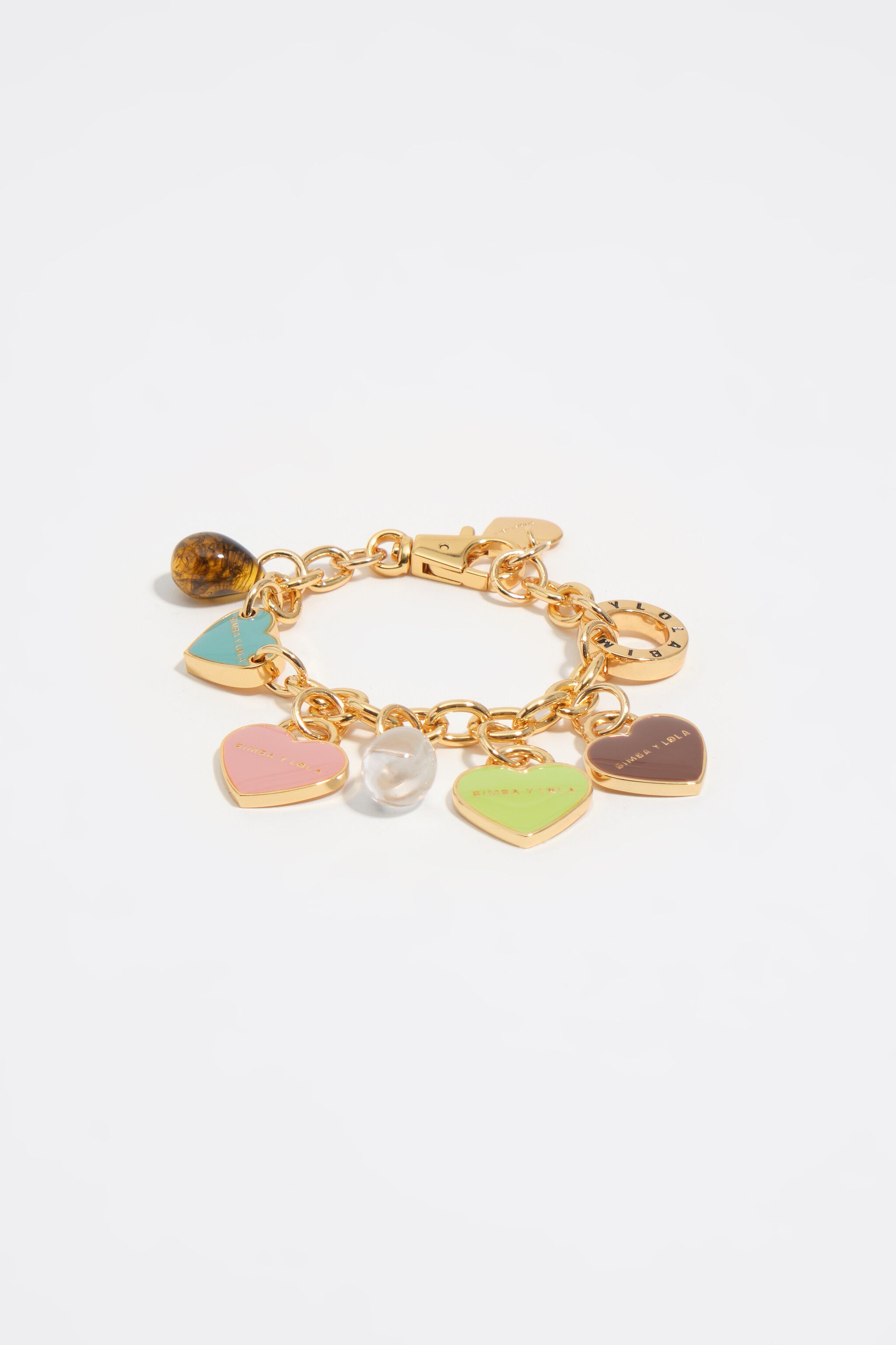 Hjärte logotyp guld kedja armband Hjärte logotyp guld kedja armband