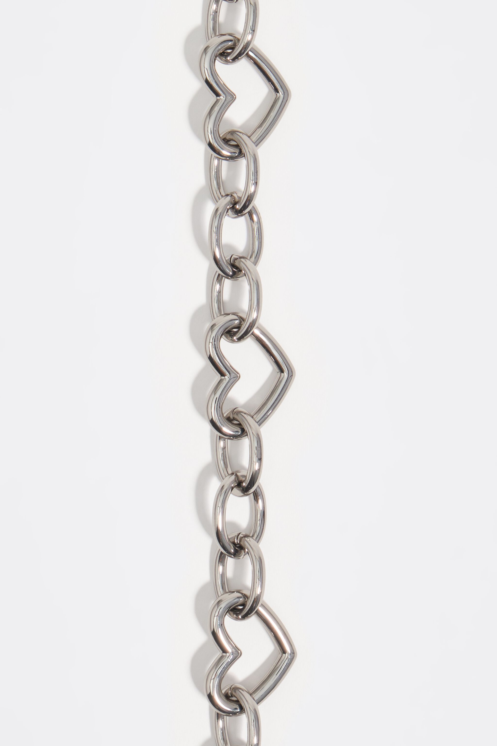 Silver hjärta kedja halsband