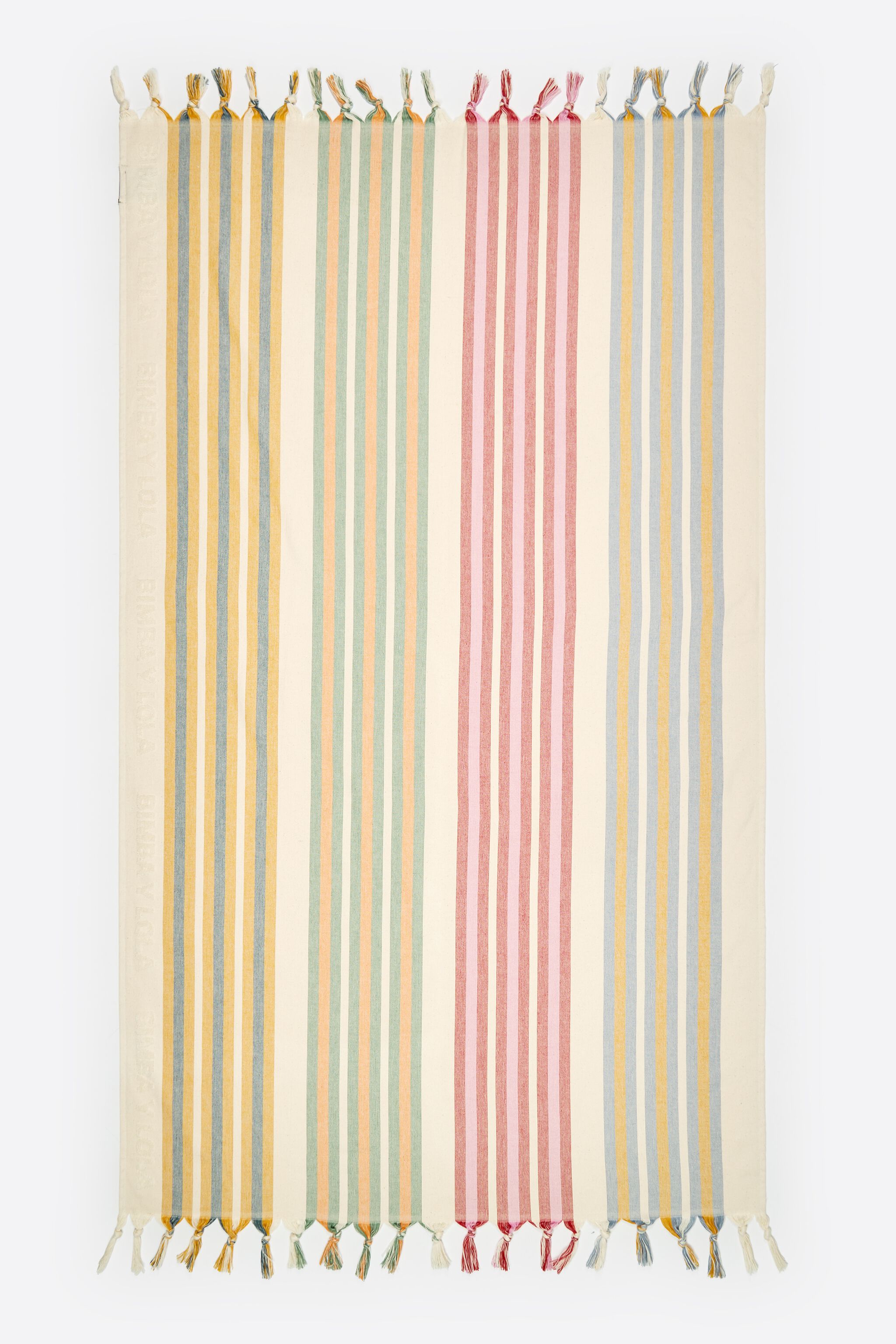 Ivory streckad handduk