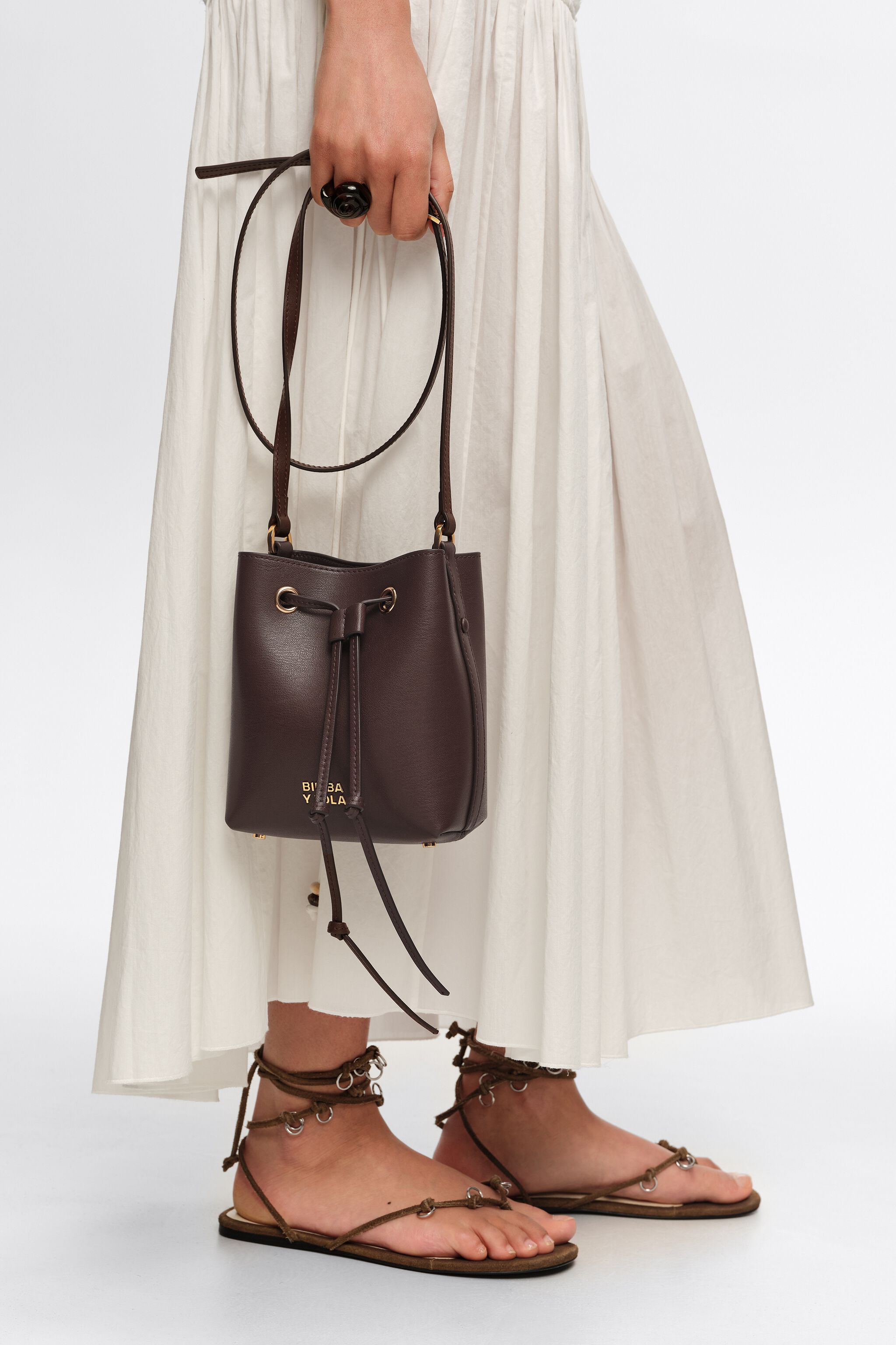Minikakao läder Chihuahua-bucketbag